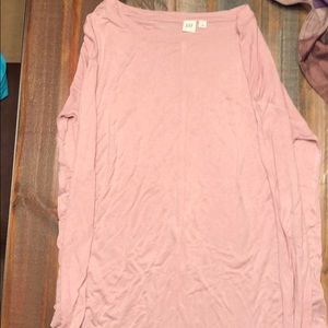 Long pink shirt from Gap